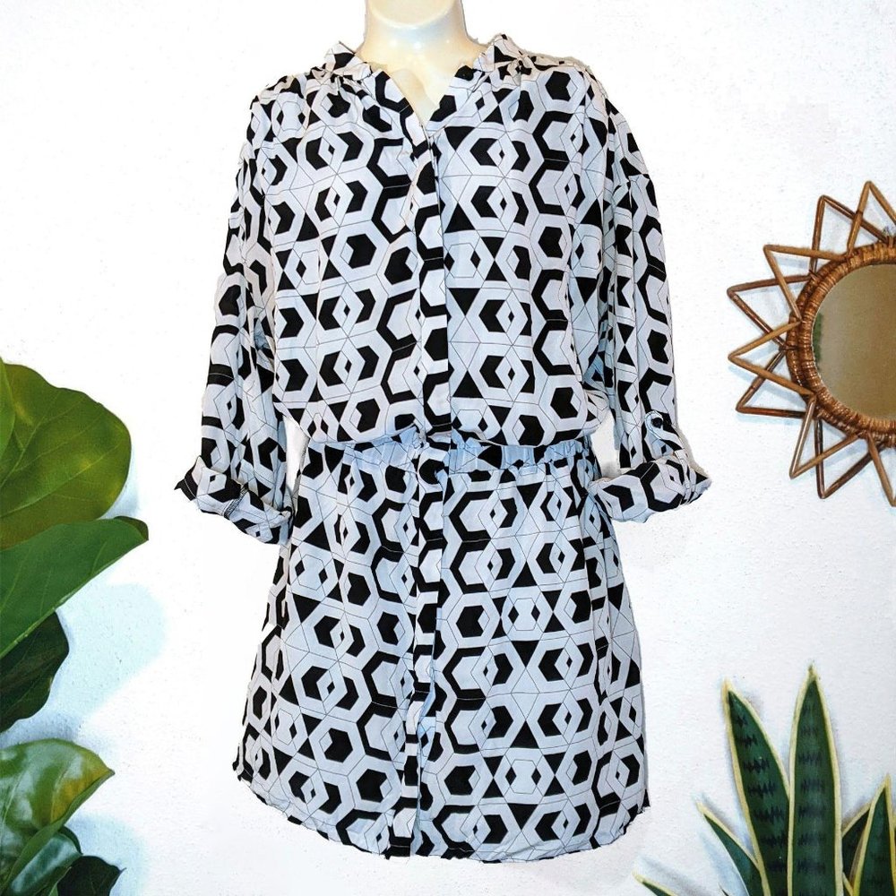 Diane Von Furstenberg White Fit & Flare Mini Dress